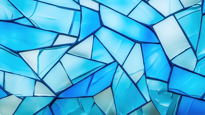 Stained Glass Texture: Fragmented Geometry Mosaic