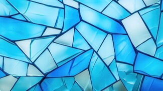 Stained Glass Texture: Fragmented Geometry Mosaic