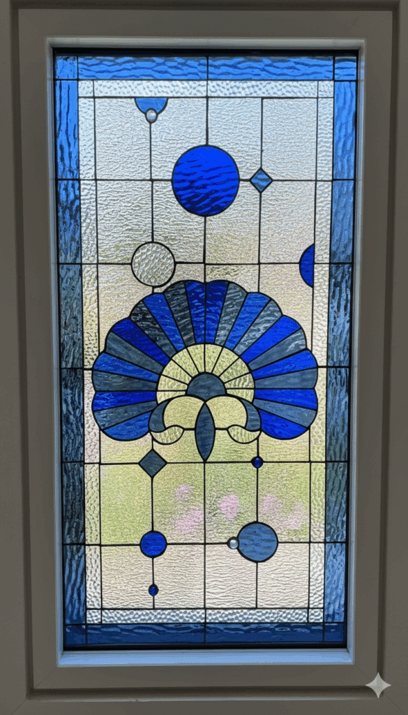 Stained Glass Window: Triple Paned Textured Shell