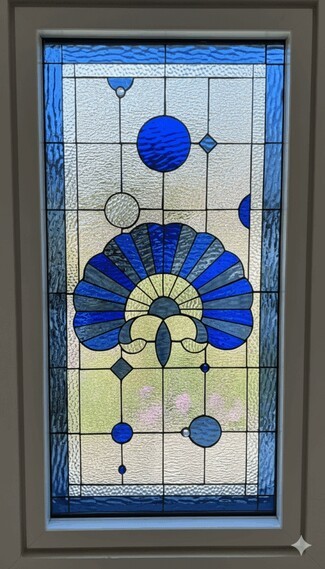 Stained Glass Window: Triple Paned Textured Shell