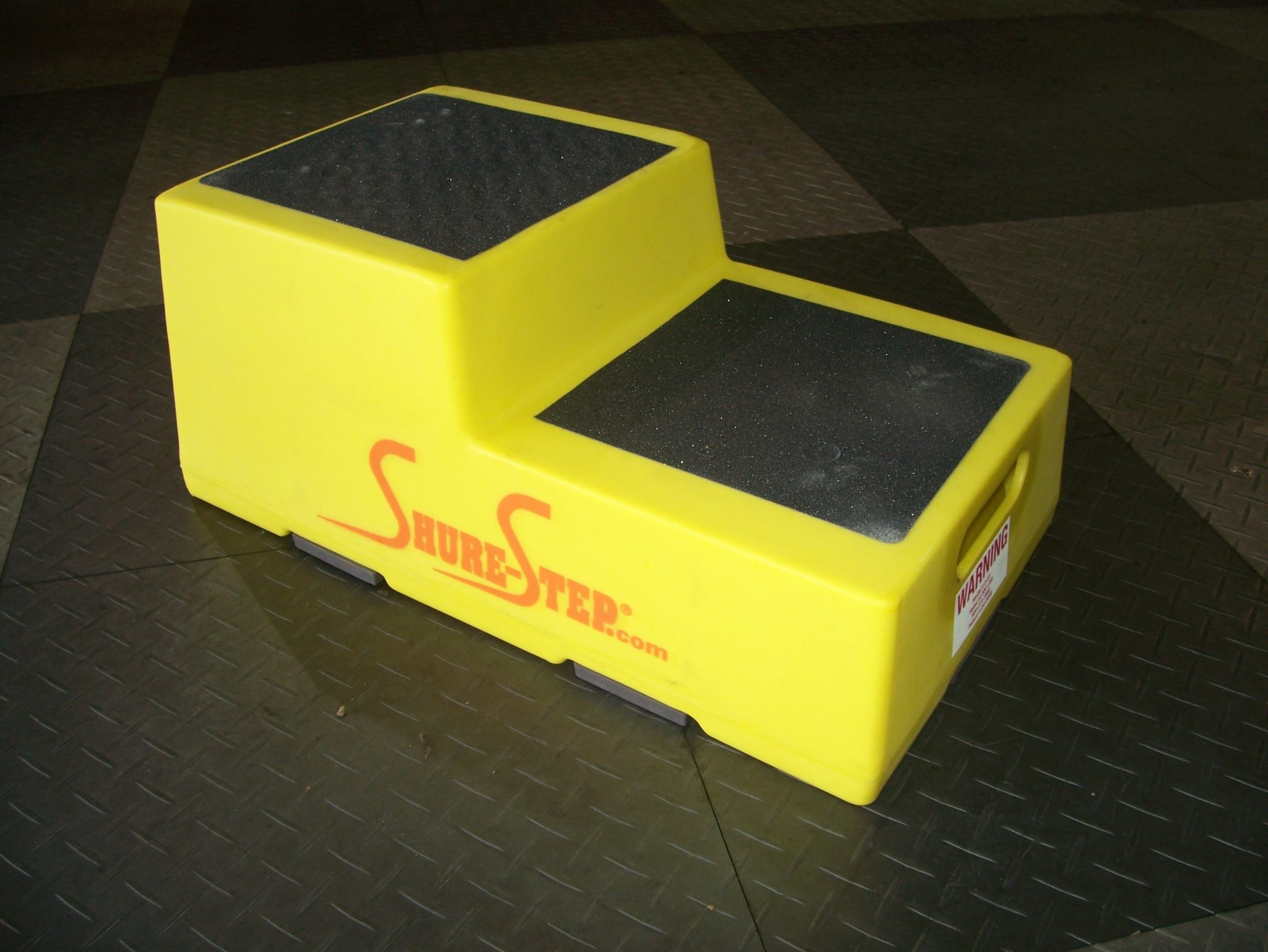 Step Stool: Industrial Safety Step Stool with Two-Tier Design