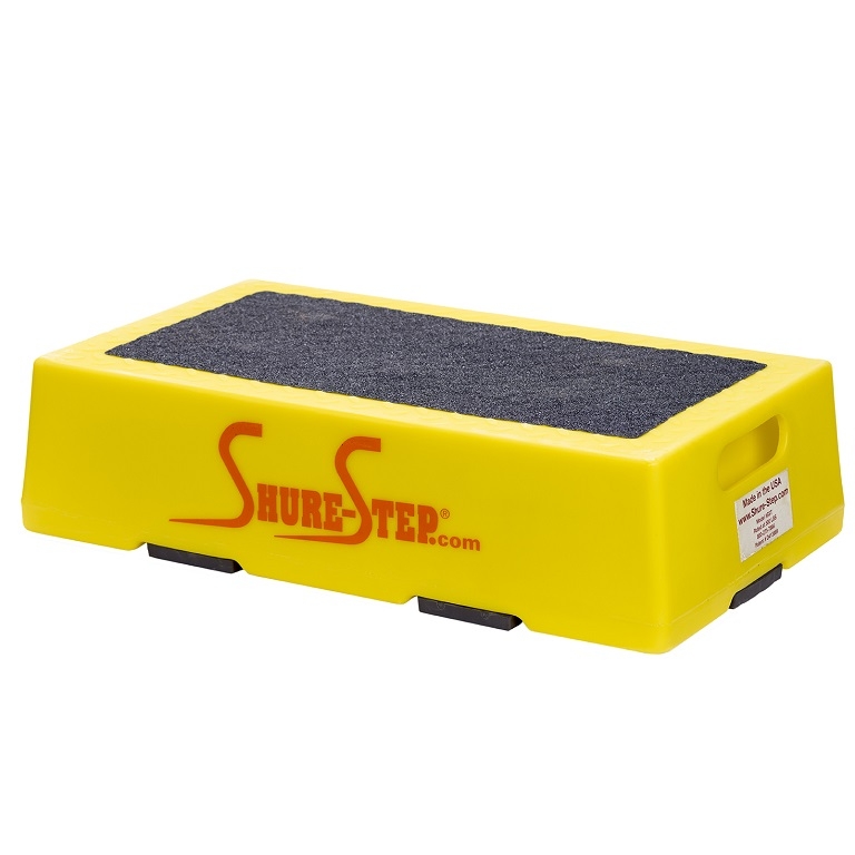 Step Stool: Wide Base Mobility Aid with Non-Skid Base Pads