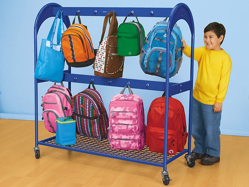Storage Cart Cobalt Blue Mobile Locking Casters