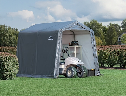 Storage Shelter: Portable Charcoal Gray Gabled Utility Tent