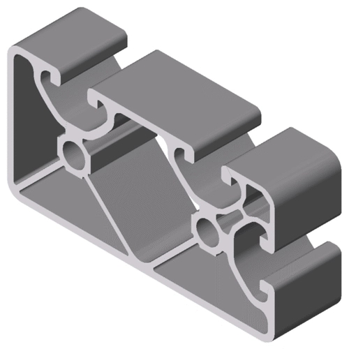 T Slot Extrusion Internal Ribbing 80x40 Aluminum Profile