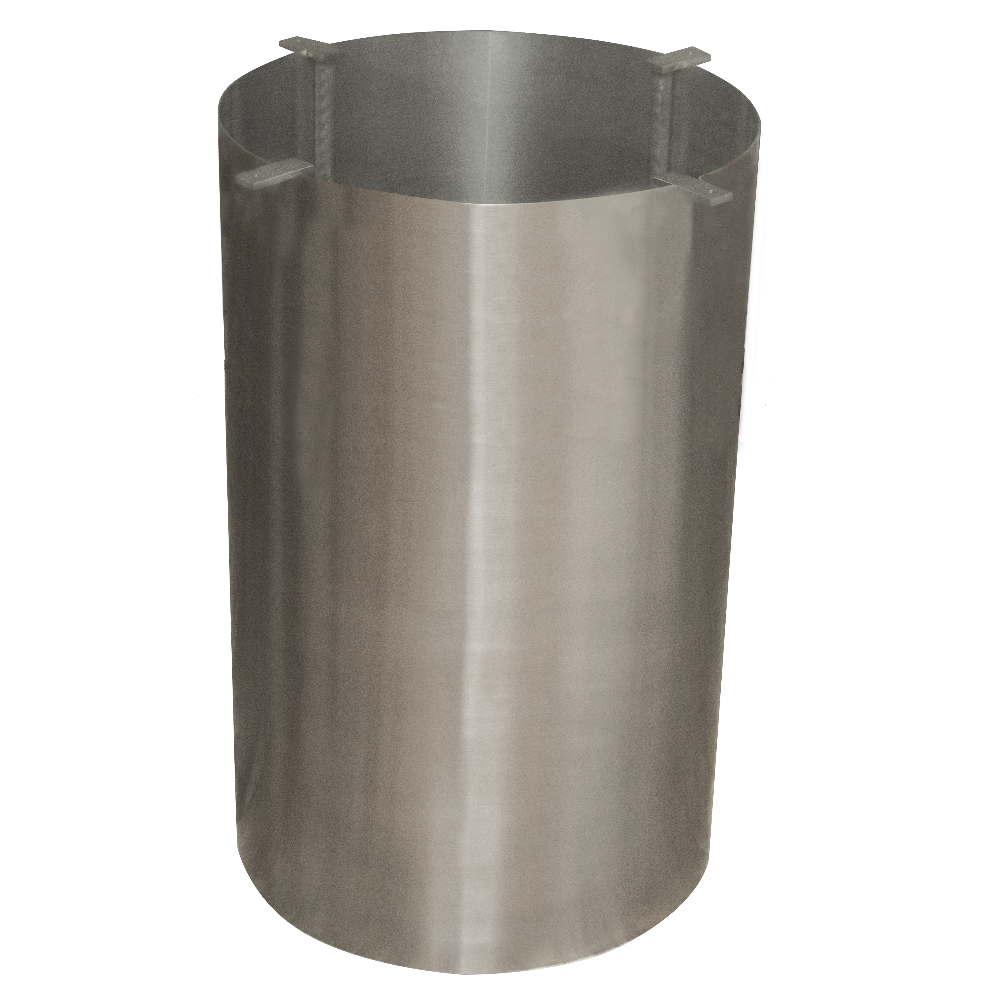 Table Base Mounting Brackets Brushed Metal Industrial Drum Pedestal