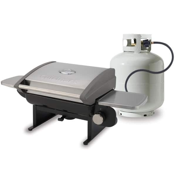 Tabletop Gas Grill Stainless Steel Lid Portable Propane Grill