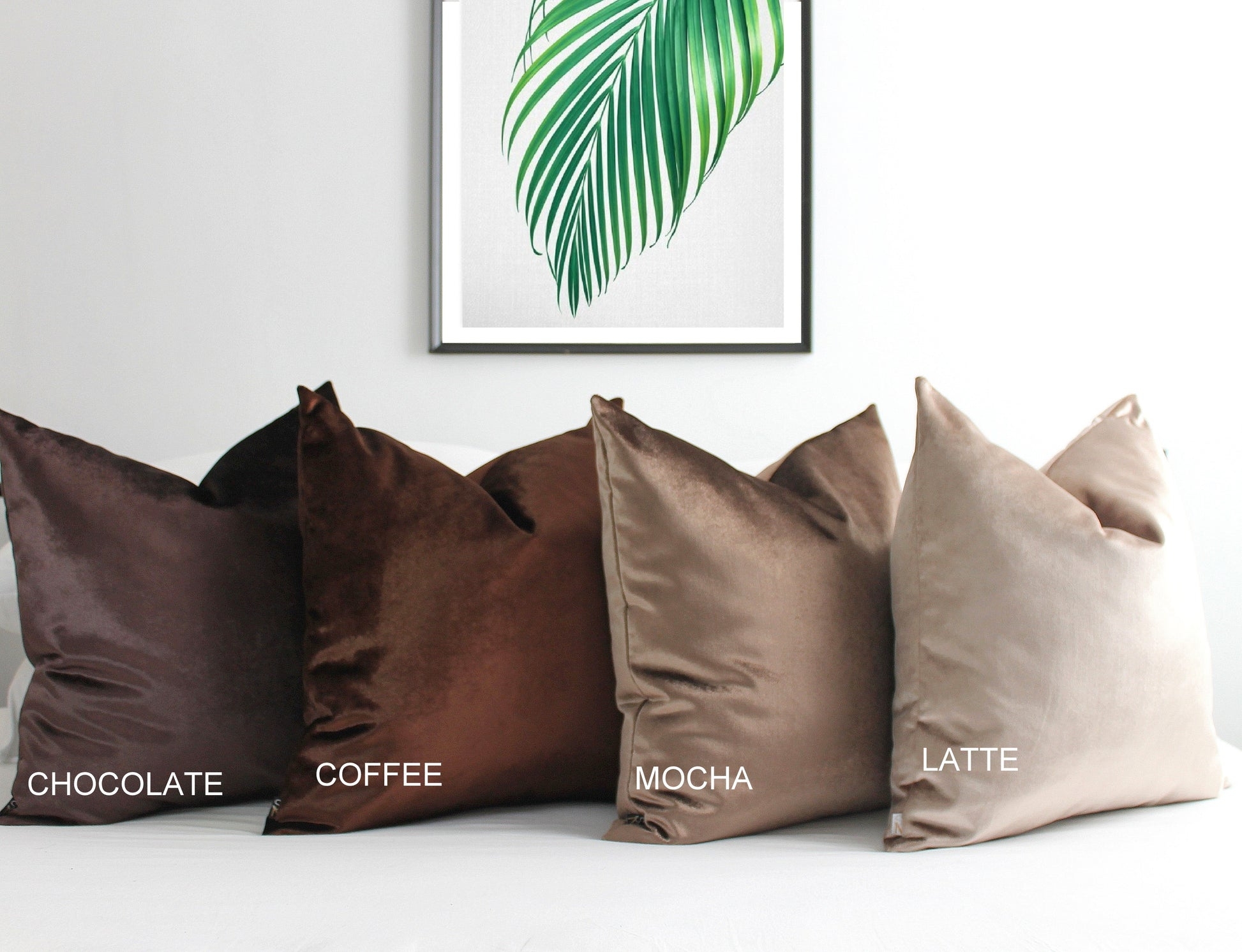 Throw Pillow Cover: Tonal Shades Chocolate Velvet Gradient