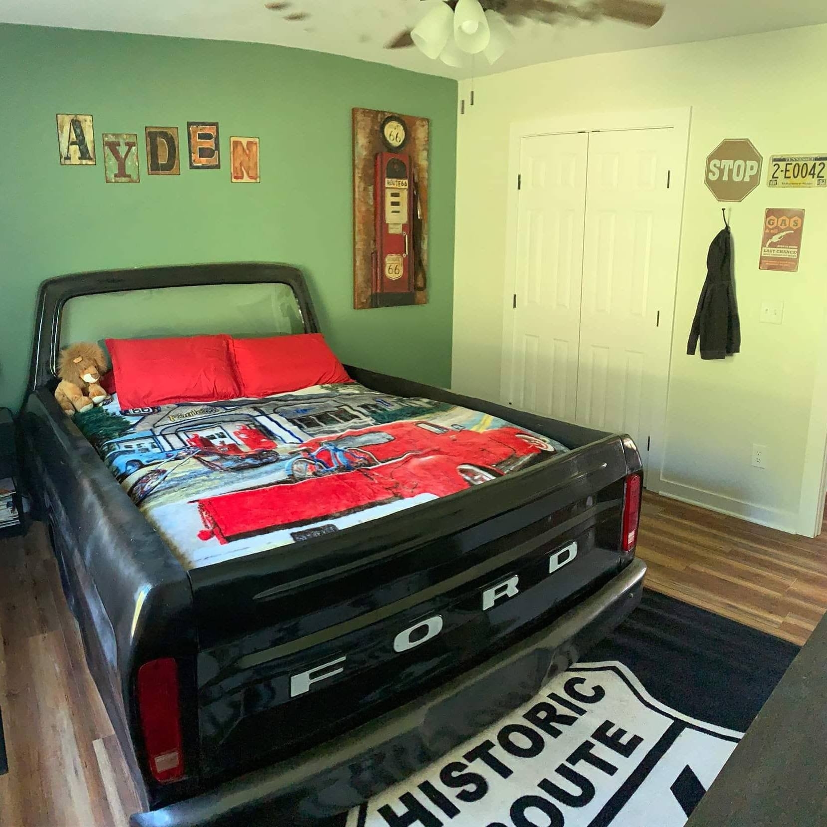 Truck Bed Frame Glossy Black Ford Tailgate Americana Style