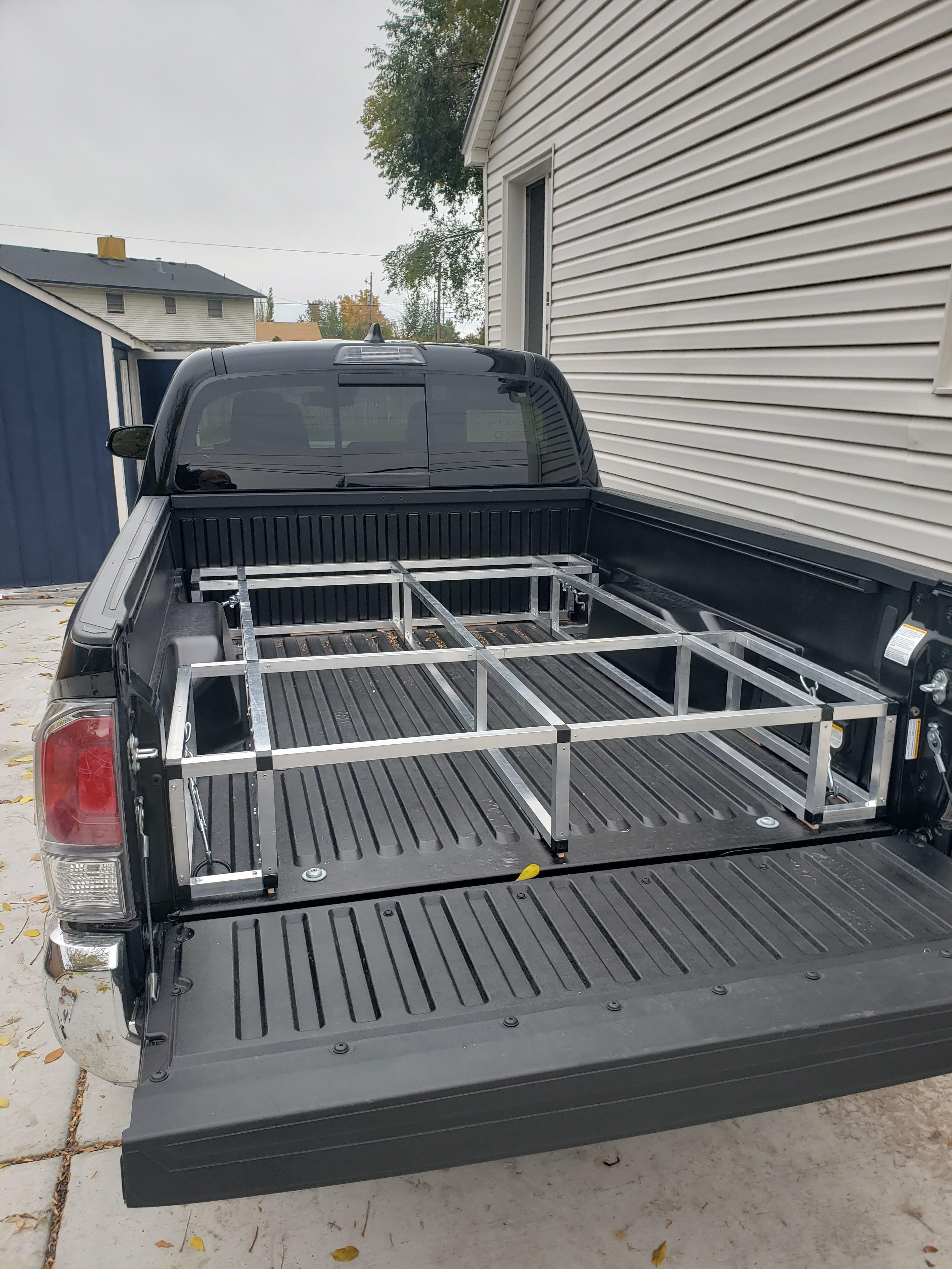 Truck Bed Frame Modular Grid 1 Inch Aluminum Tubing