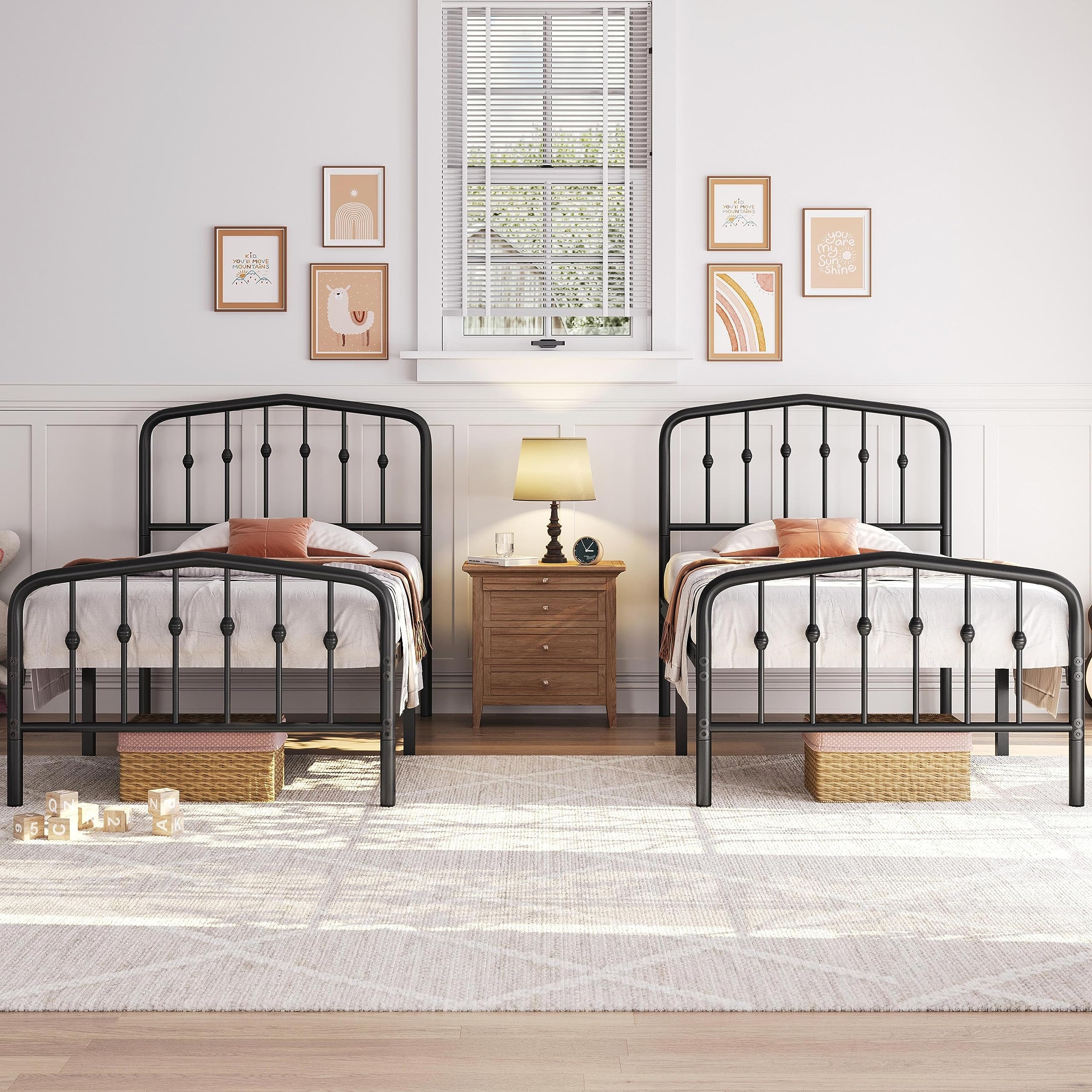 Iron Metal Twin Bed