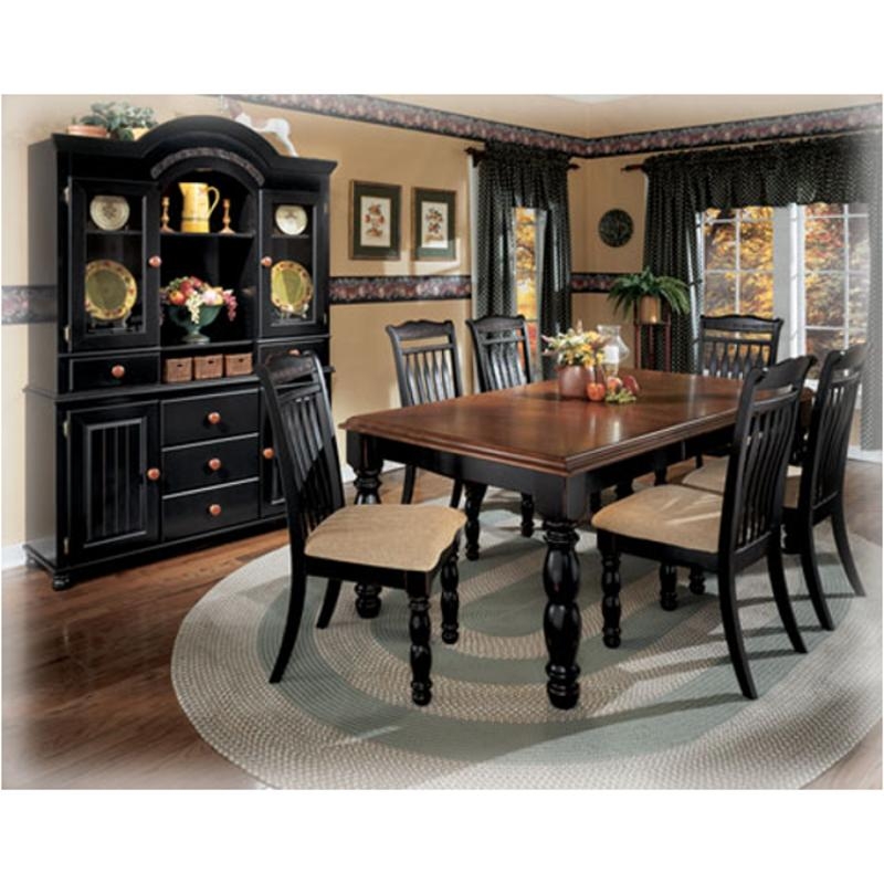 Two-Tone Dining Room Set with Black and Walnut Turned Legs