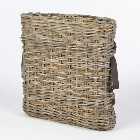Umbrella Basket Weathered Grey Side Straps Narrow Profile