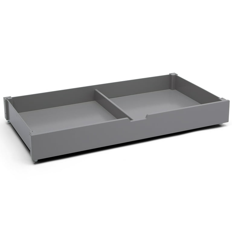 Under Bed Storage with Central Divider and Roll-Out Casters