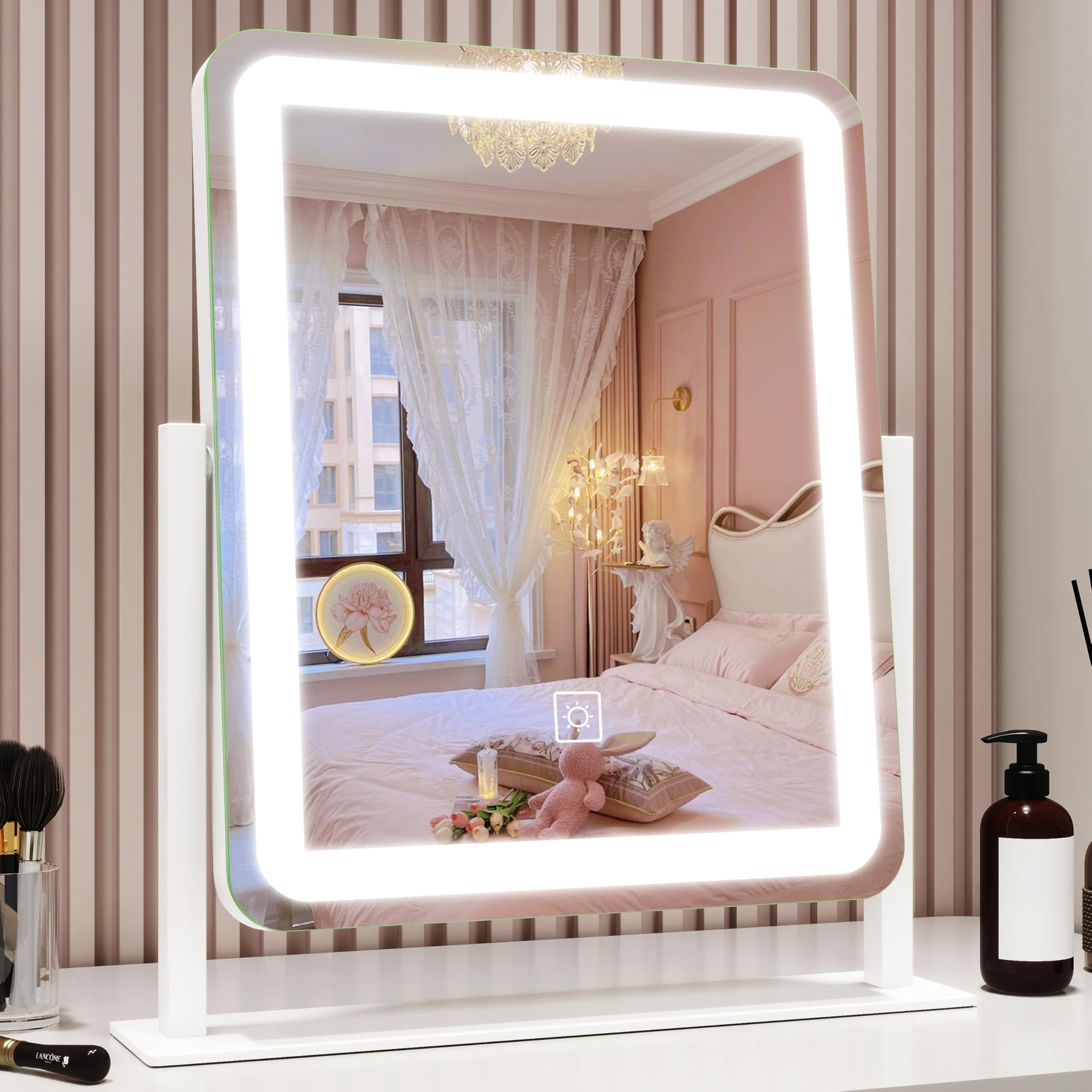 Vanity Mirror: Lighted Makeup Mirror for Desk Tilt