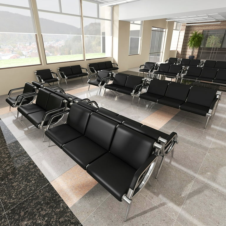 Waiting Bench Utilizing Modular Design and Contoured Seats