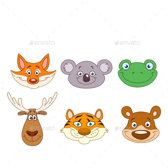Wall Art Graphics with Playful Vectors for Nursery Animal Wall Art