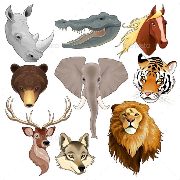 Wall Art with Detailed Illustration for Safari Nursery Decor Prints