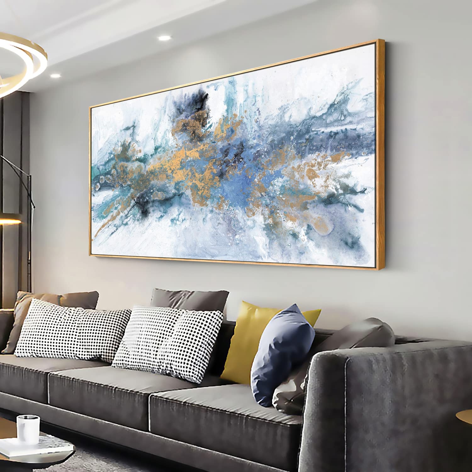 Blue Wall Art For Living Room