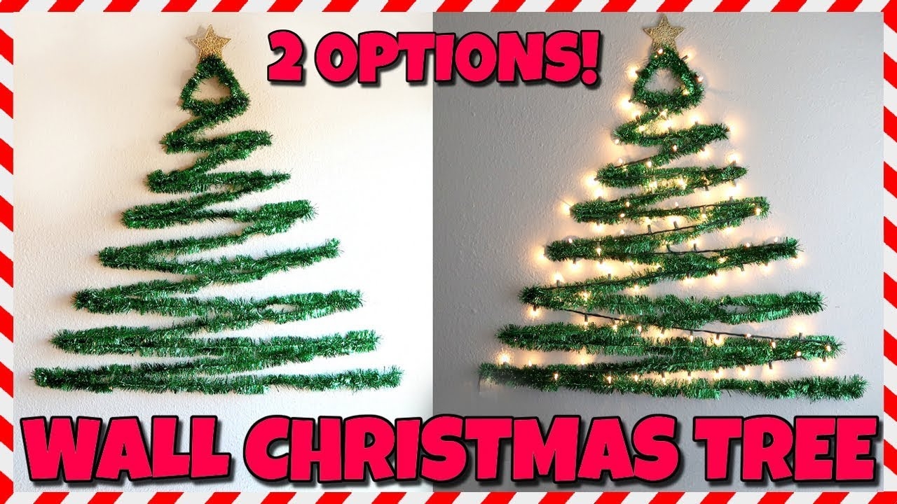 Wall Christmas Tree: Zig Zag Pattern Lighted Wall Tree