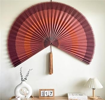 Wall Fan: Terracotta Gradient Boho Headboard Alternative