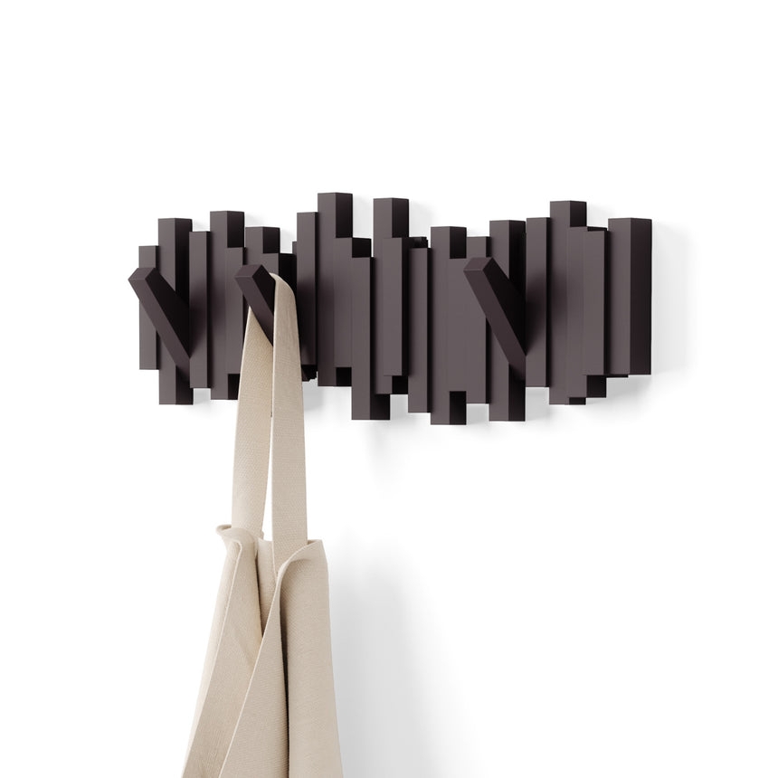 Wall Hook espresso finish sculptural profile architectural decor