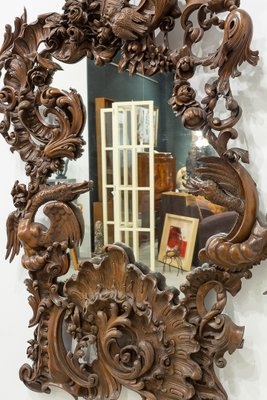 Wall Mirror Ornate Cornucopia Mirror High Relief Carving