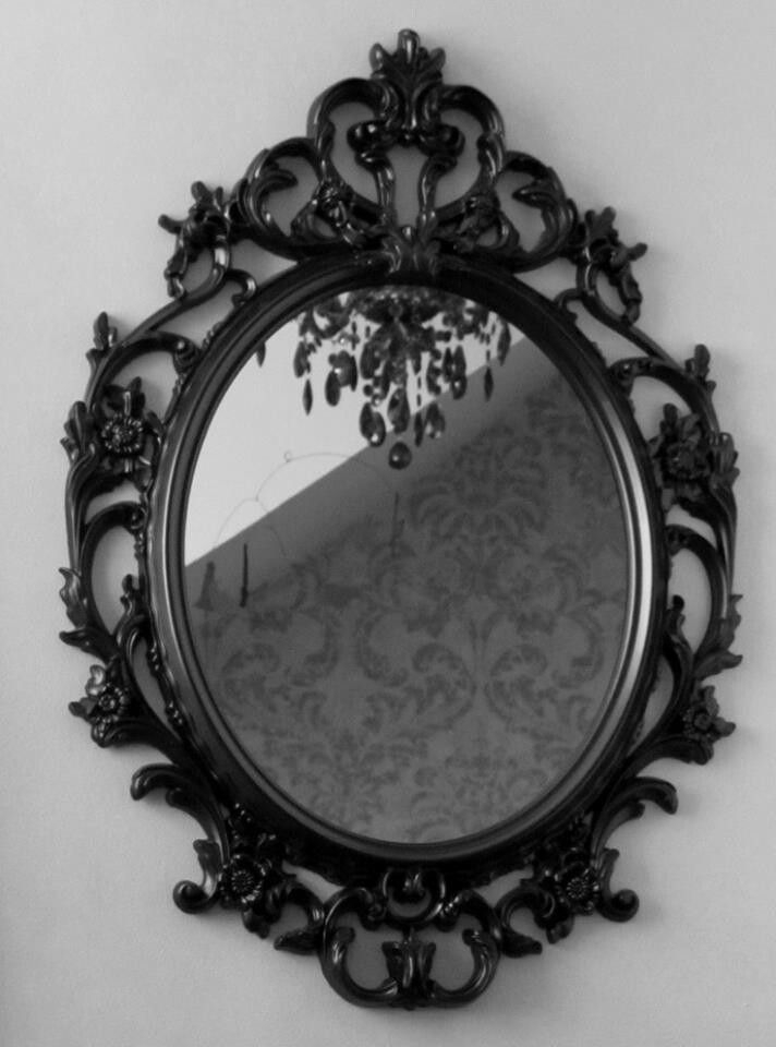Wall Mirror with Openwork Frame, Ornate Scrollwork Decor