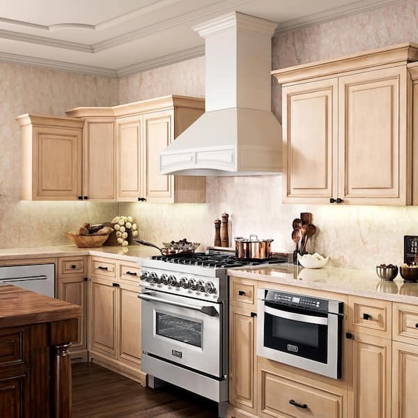 Wall Mount Range Hood: Cottage White Range Hood