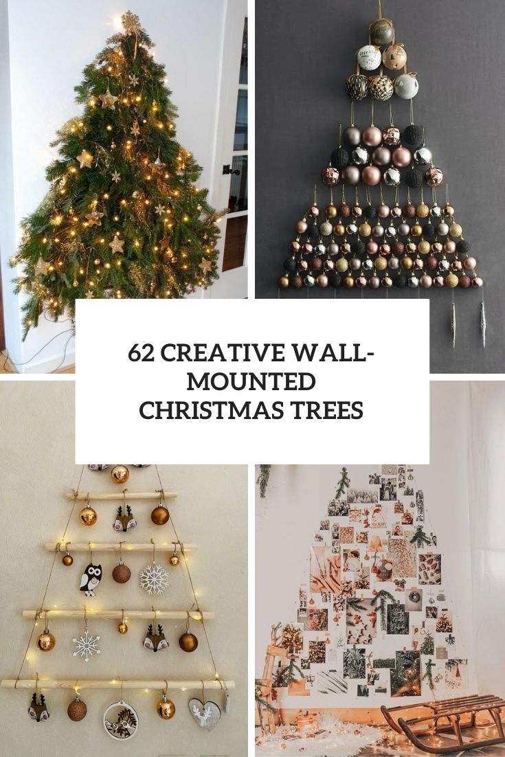 Wall Mounted Christmas Tree: DIY Vertical Christmas Tree
