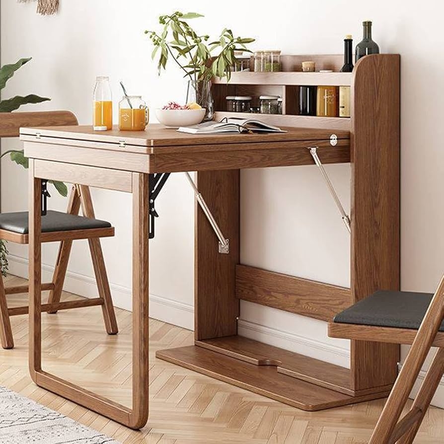 Wall Mounted Table Pneumatic Struts Space Saving Hideaway