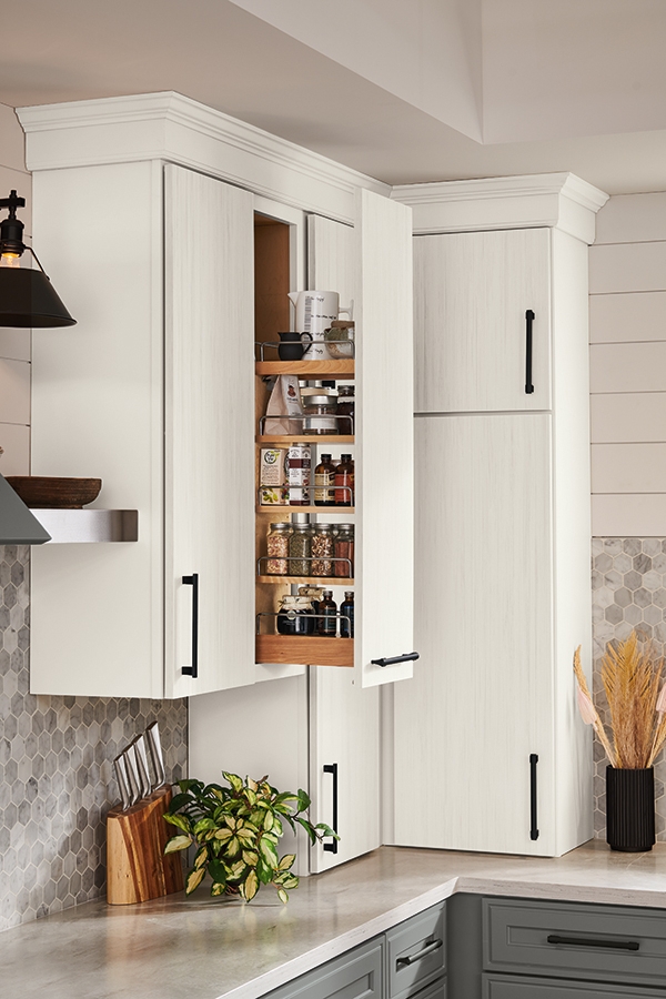 Wall Spice Pullout Slim Black Pulls Vertical Storage