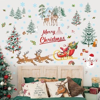 Wall Stickers: Rustic Nature Inspired Graphics for Holiday Decor