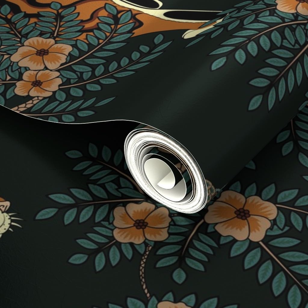 Wallpaper Tiger Animalier Emerald Green Exotic Jungle