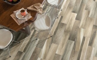 Wood Look Tile in Multi Toned Wood for Wood Look Tile Layout