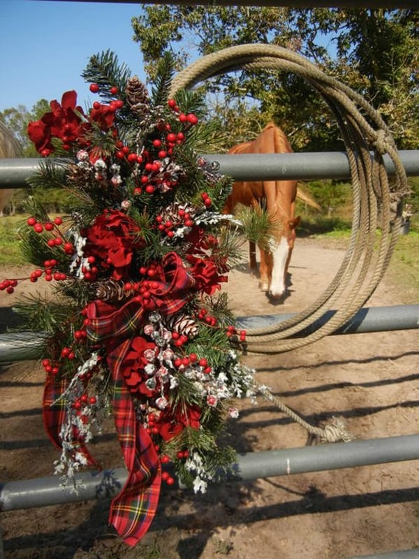 Wreath Coiled Lasso Base Western Cowboy Rope Holiday Decor