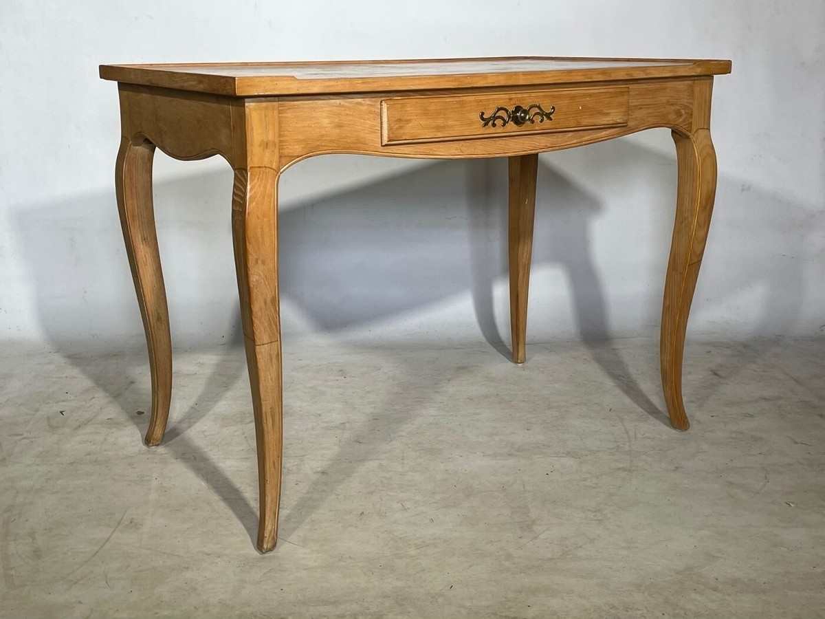 Writing Desk with Ornate Hardware and Honey Oak Vanity