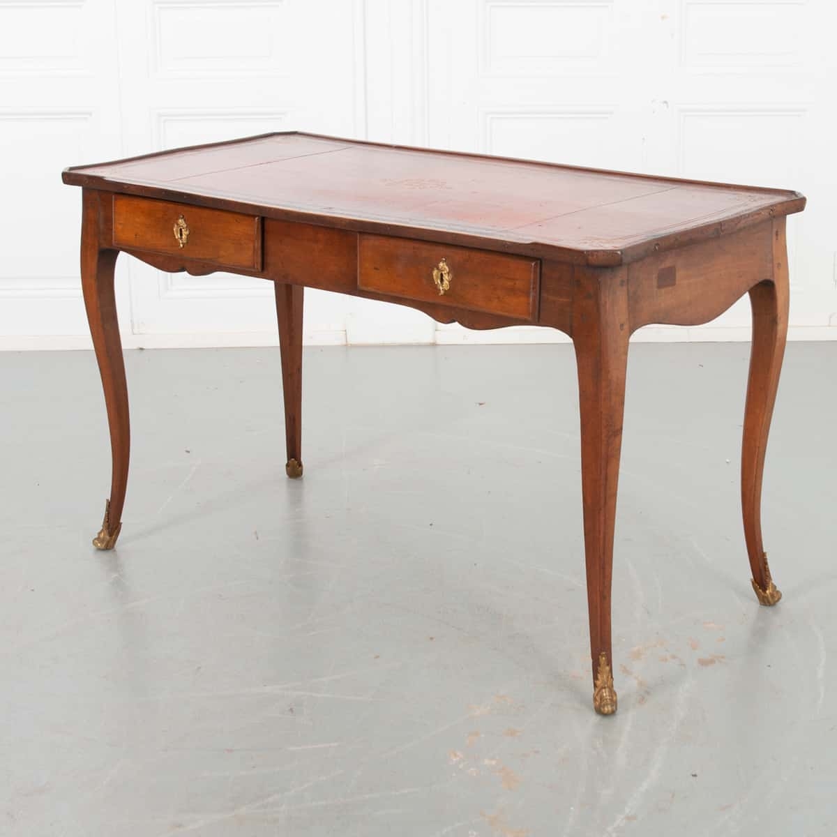 Writing Desk with Serpentine Apron and Louis XV Bureau