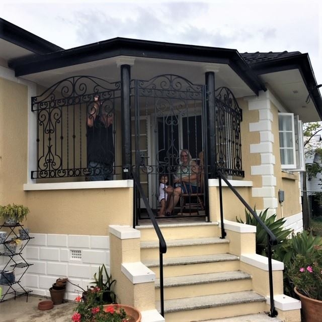 Wrought Iron Fence Arched Silhouette Classic Entryway Fencing