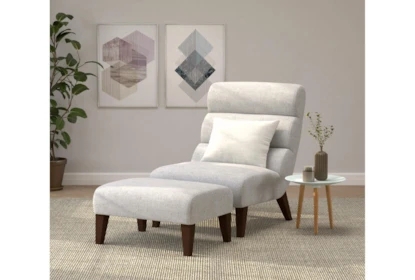 Accent Chair Boasting Armless Silhouette and Tufted Back