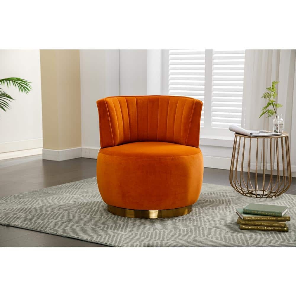Orange Swivel Chair