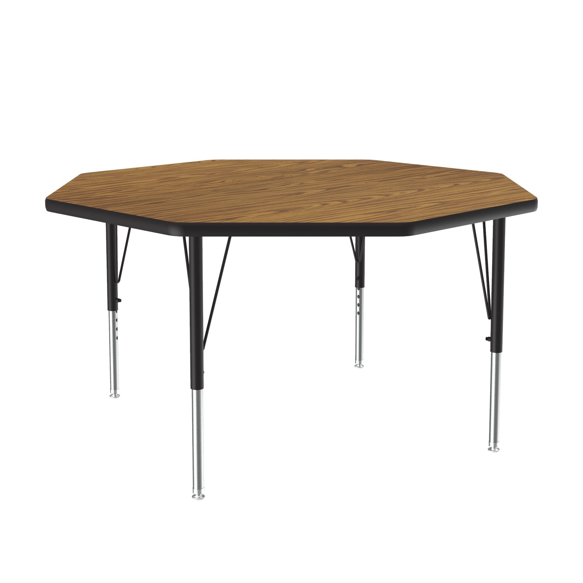 Activity Table with Adjustable Height and Black Edges