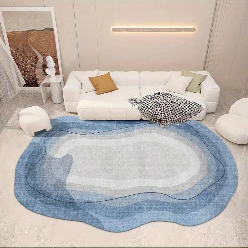 Area Rug Abstract Gradient Shading Topographic Contour