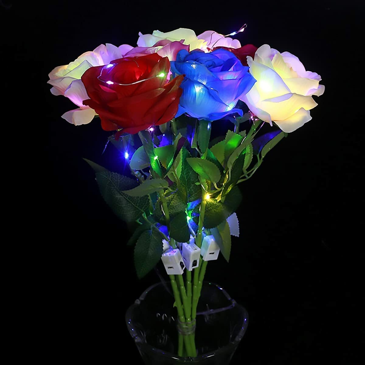 Artificial Floral Arrangement: Battery Operated Enchanted Rose
