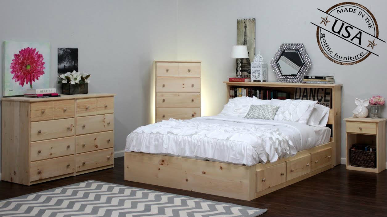 Bedroom Furniture Set Including Seventeen Drawer Storage Units