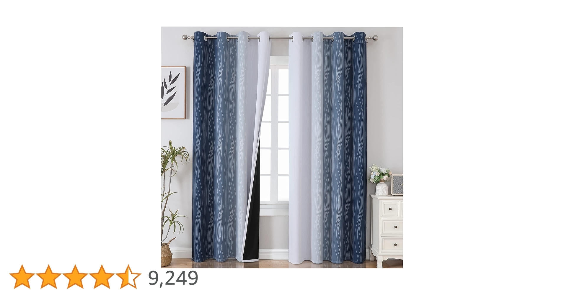 Blackout Curtains: Ombre Gradients and Wavy Pinstripe Patterns