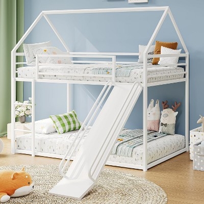 Bunk Bed House Shape and Floor Bunk Montessori Frame