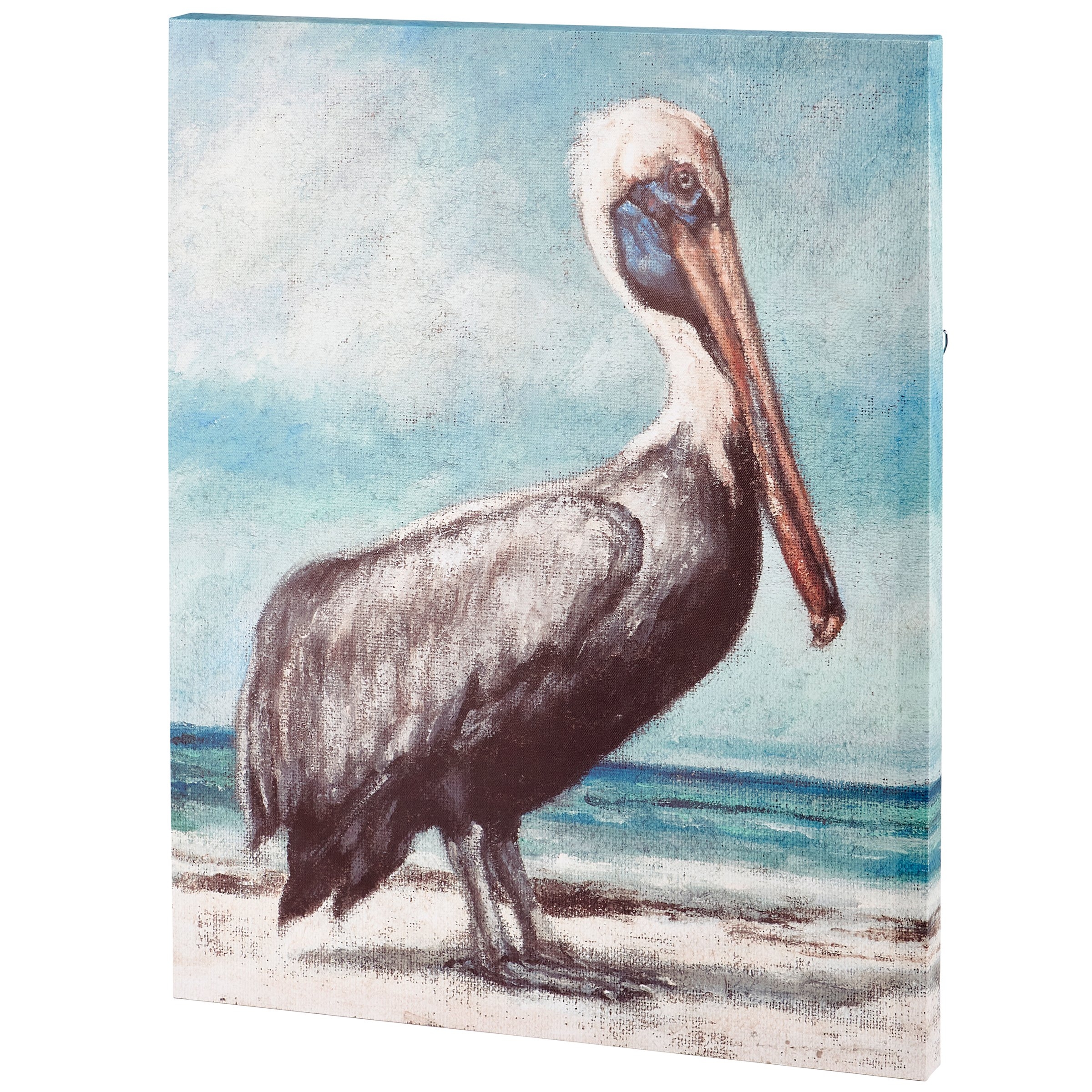 Canvas Wall Art Gallery Wrap Distressed Vintage Bird Canvas