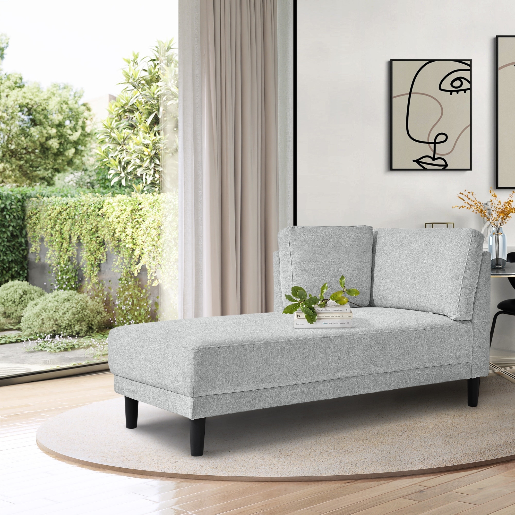Chaise Lounge One Arm Design Quiet Bedroom Lounge Chair