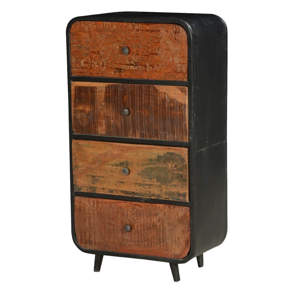 Chest Of Drawers Reclaimed Wood Fronts Industrial Reclaimed Wood Dresser